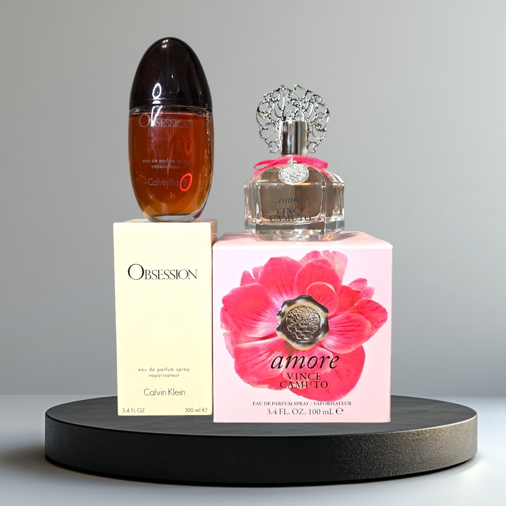 Calvin Klein Obsession and Vince Camuto Amore Perfume Set